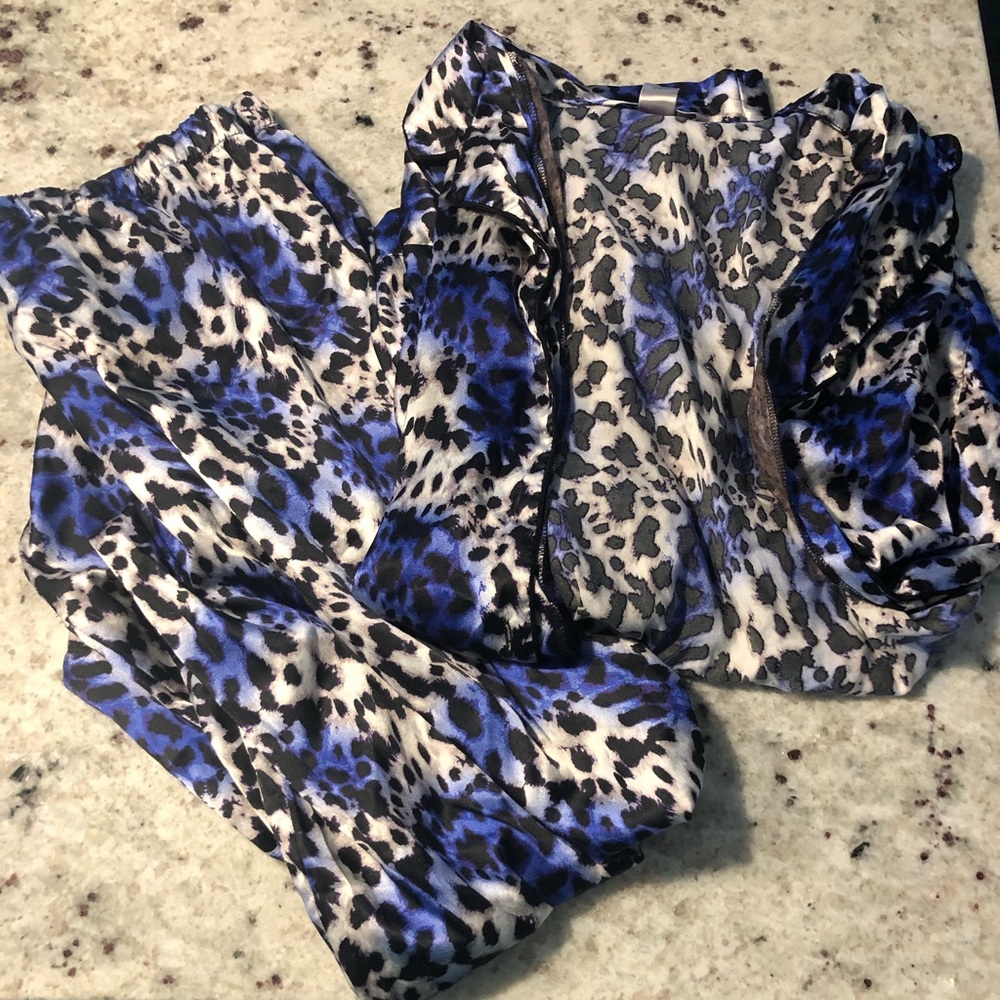 Victoria’s Secret Leopard Silk Pjs